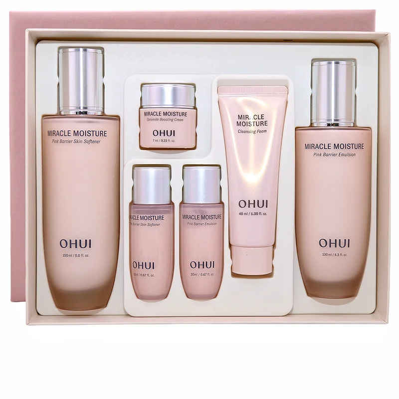 Luxury Skincare Set - ชุดผลิตภัณฑ์บำรุงผิวหน้า Ohui Pink Miracle Hydration โทนเนอร์