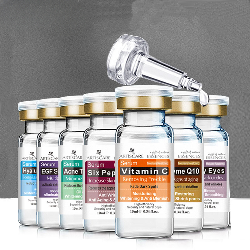 Luxury Skincare Set - 7pcs เซรั่มสําหรับใบหน้าไวท์เทนนิ่งต่อต้านริ้วรอย Hyaluron Acid Anti Aging