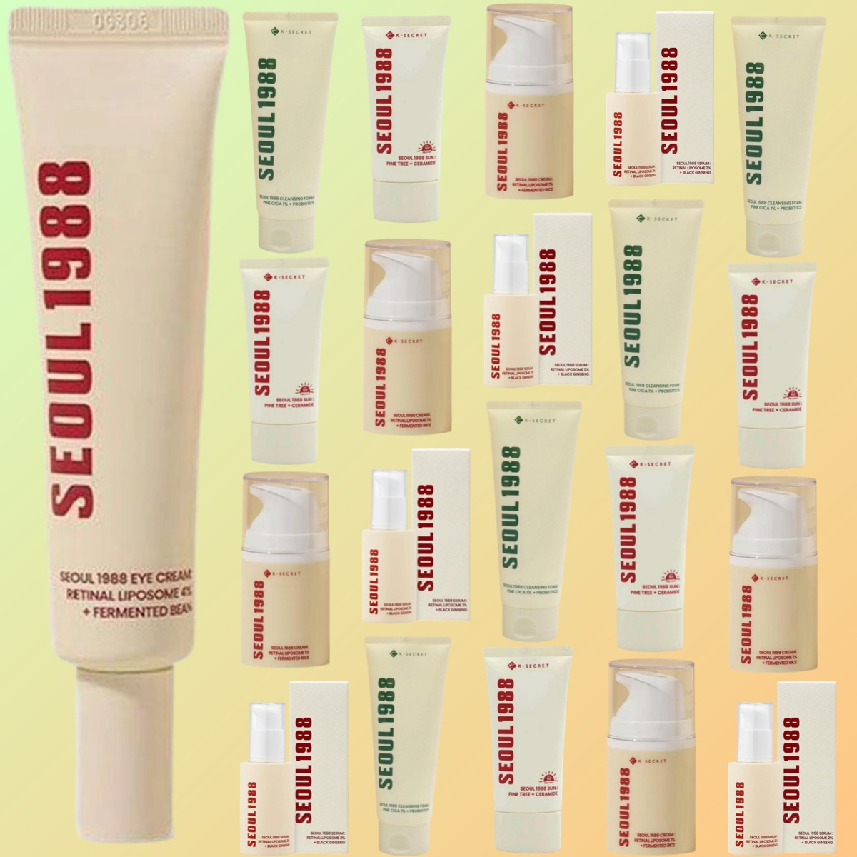 Luxury Skincare Brands - SEOUL 1988 ครีมลดเลือนริ้วรอยและกระชับรอบดวงตา คอลลาเจน ครีมบำรุงผิวหน้า สารสกัดจากต้นสน