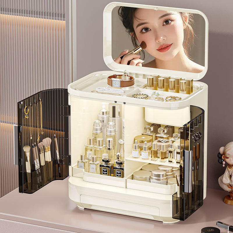 กล่องเก็บเครื่องสำอางพร้อมกระจ - Luxury High End Skincare บทวิจารณ์และราคา