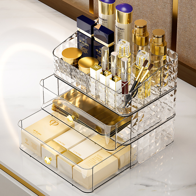 กล่องเก็บเครื่องสำอางลายเพชร ด - Luxury High End Skincare บทวิจารณ์และราคา