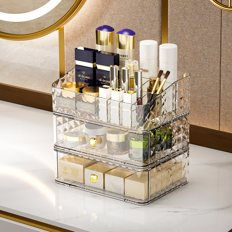 กล่องเก็บเครื่องสำอางลายเพชร ด - Luxury High End Skincare บทวิจารณ์และราคา