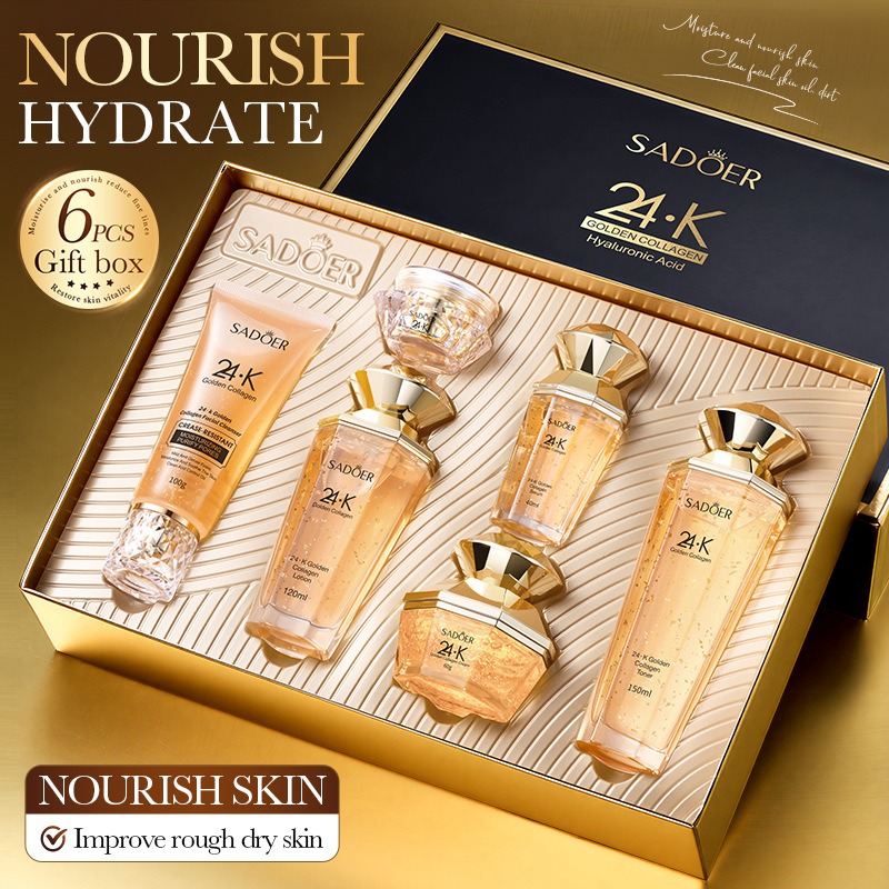 ชุดผลิตภัณฑ์บำรุงผิวหน้า 24K โ - Luxury Skincare Set บทวิจารณ์และราคา
